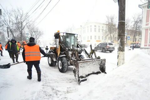 Снегопад уборка снега