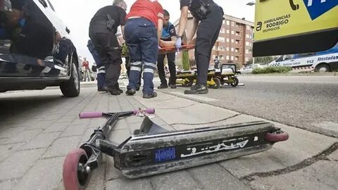Сбитая электросамокатом