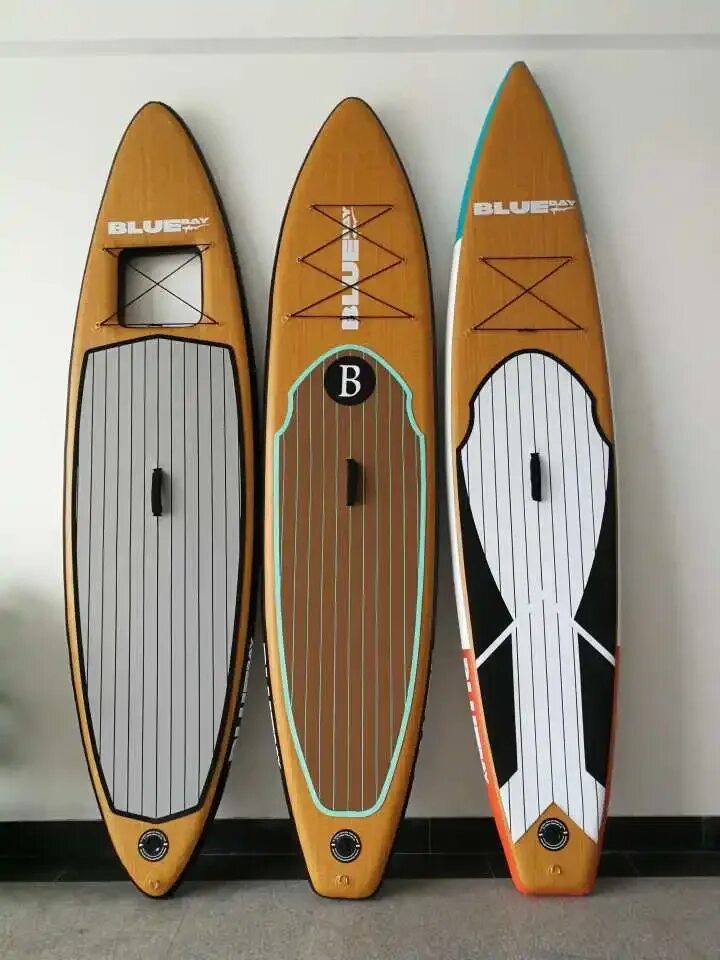 Купить доску для серфинга. САП доска 11.0' (sup Board) надувная Tourus 11.0 Wood (335х84х15 см). Надувная доска для серфинга. Доска для серфинга разборная. Доска для САП серфинга.