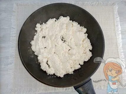 Творог на сковороде без сахара