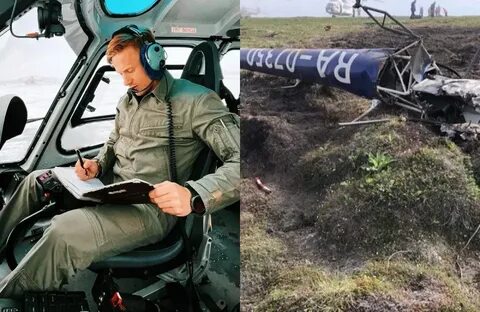 Крушение вертолета с песковым