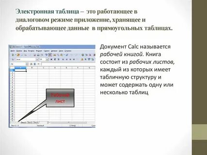 Электронная таблица состоит из ответ