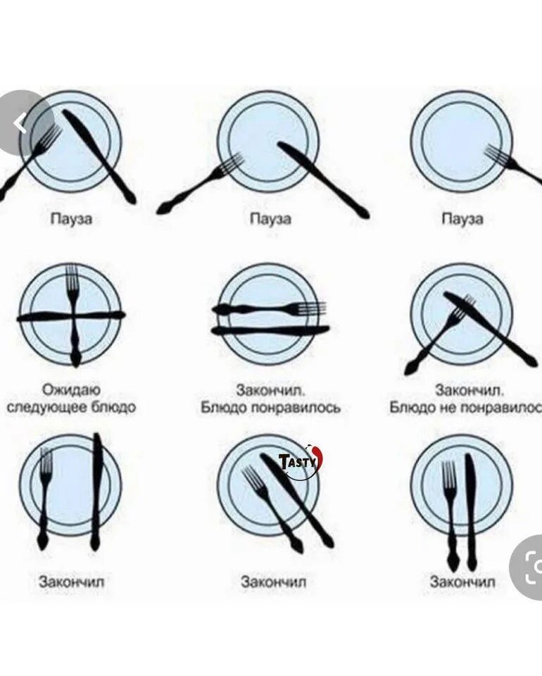 Столовый этикет приборы на тарелке. Как складывать приборы. Позиции вилки и ножа. Как складывать приборы. Как сложить приборы после еды.