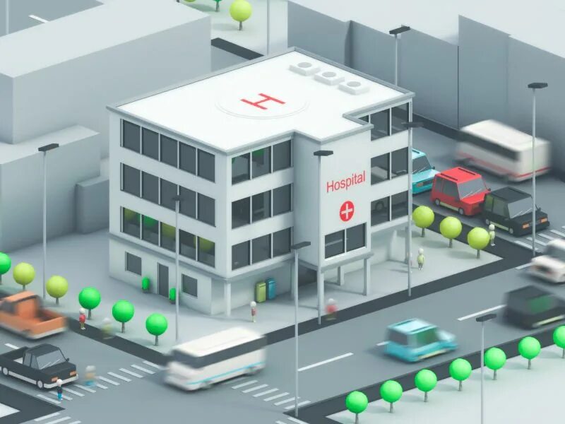 Три госпиталь. 3d модель больницы. Проект больницы. Проект здания больницы. Здание поликлиники.