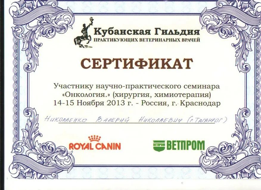 Врач без сертификата. Ветеринар сертификат на английском.
