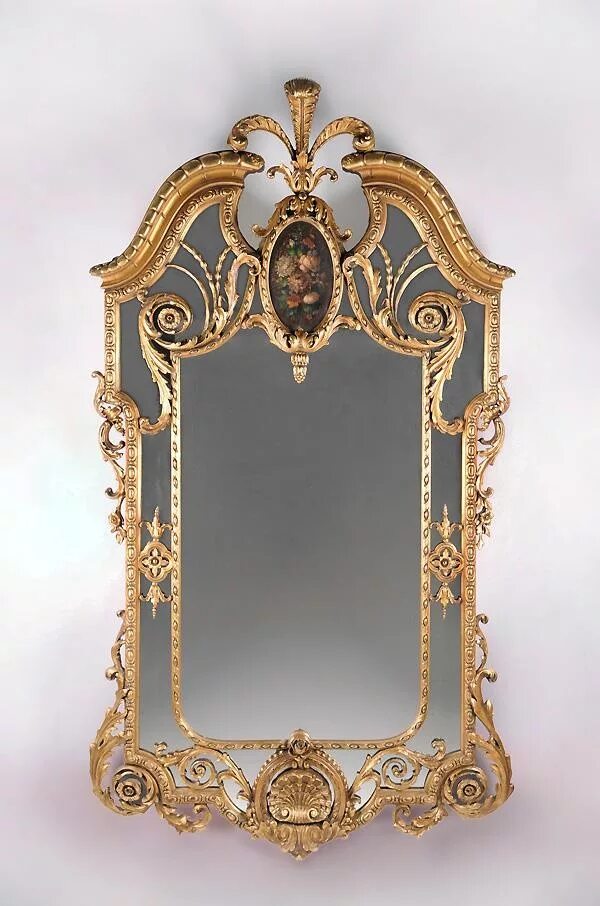 Зеркало декоративное «Antique Mirror b-1». Зеркало в стиле Барокко. Старинное зеркало. Зеркало антикварное настенное.