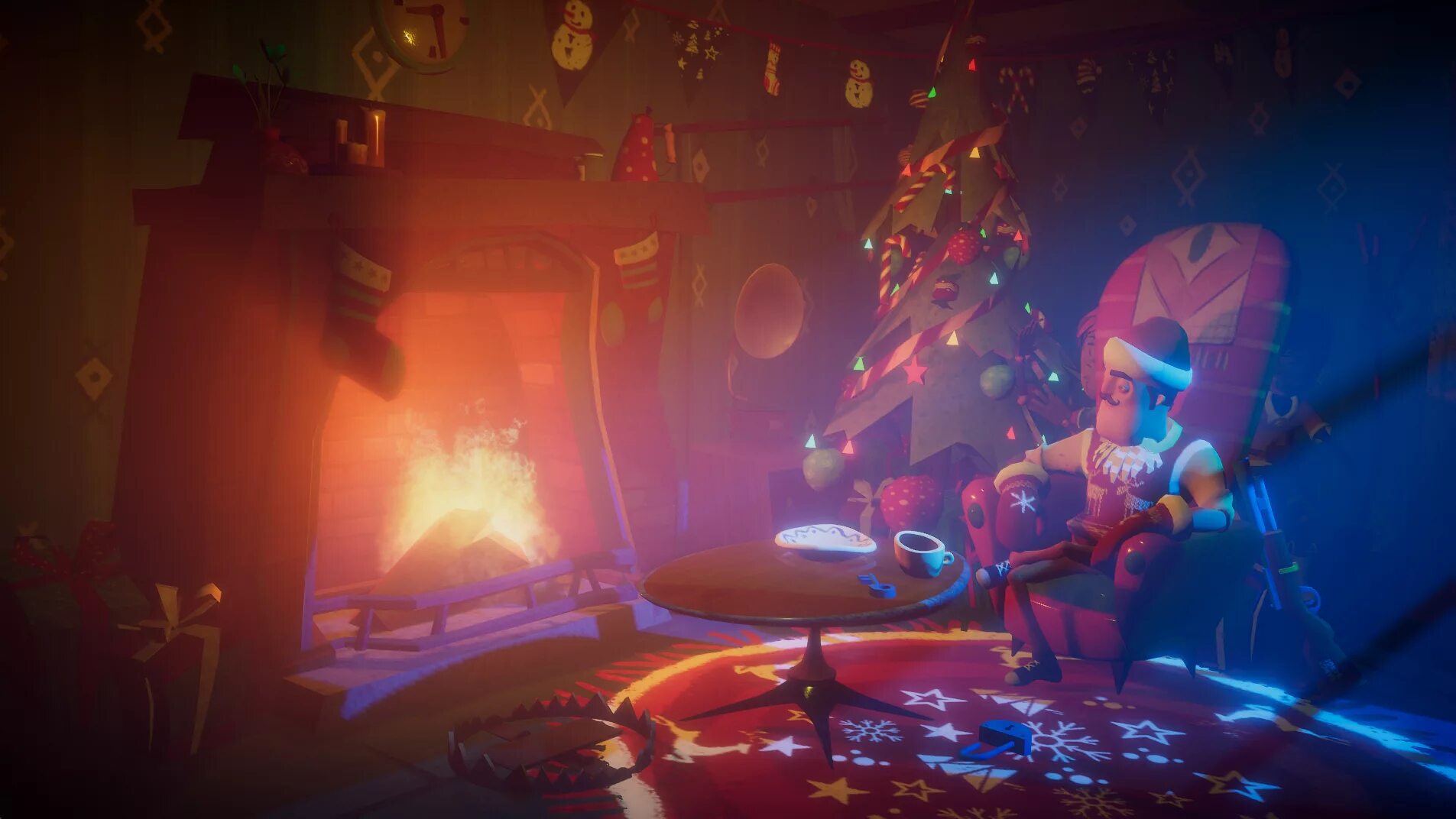 Secret Neighbor Christmas Alpha. Secret Neighbor Xmas Alpha. Secret Neighbor фон. Привет сосед дед Мороз. Секрет нейбор на пк