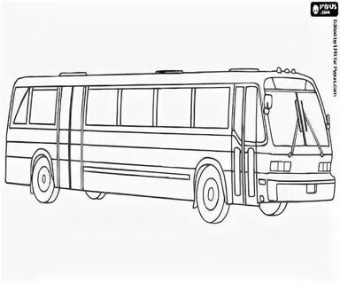 Раскраска автобус 6 лет