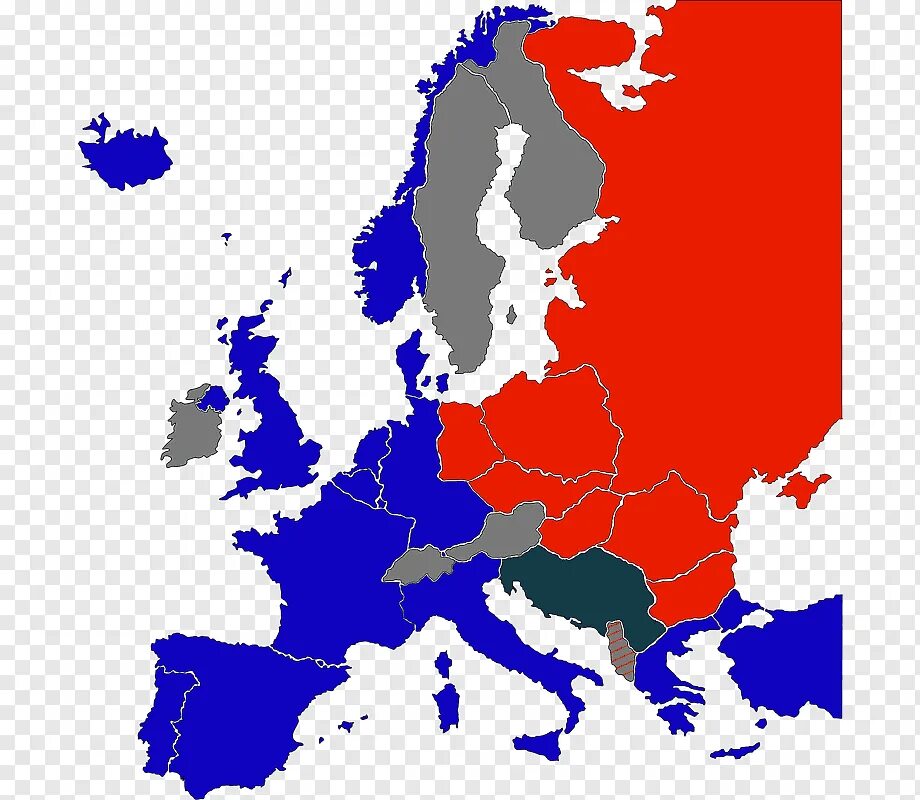 Восточной европы а также. НАТО на карте 1989 год. НАТО 1949 карта. Разделение Европы после второй мировой.