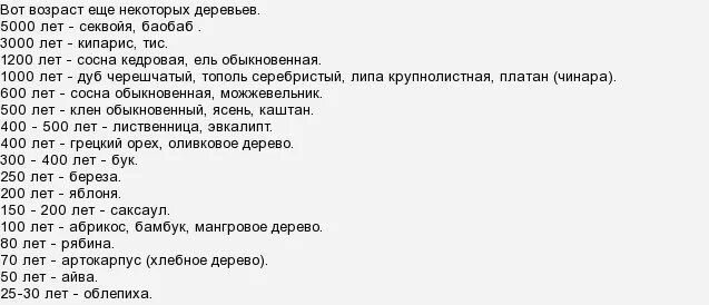 Деревья по возрасту таблица Продолжительность жизни деревьев Teaching, Sheet music