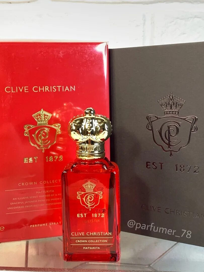 Духи est 1872 Clive Christian Matsukita. Clive Christian Crown collection Matsukita 50 ml. Clive Christian Crown collection Matsukita. Clive Christian est 1872 красные Crown collection.