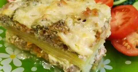 Лазанья из кабачков с фаршем в духовке