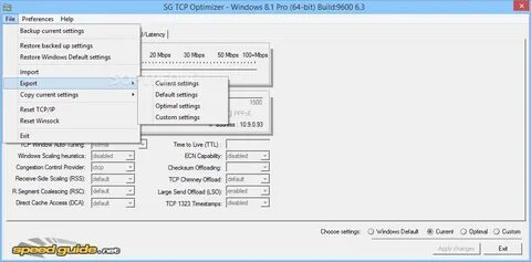 Tcp optimizer 4