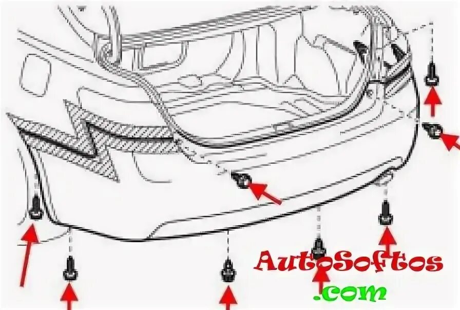 Как снять передний и задний бампер Toyota Camry XV40 (2006-2011) " AutoSoftos.co