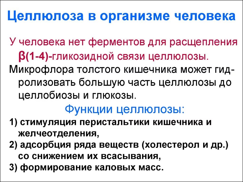 Глюкоза выполняет в организме функцию. Биологическое значение целлюлозы. Функции целлюлозы в организме человека. Целлюлоза биологическая роль в организме человека. Биологическая функция целлюлозы.