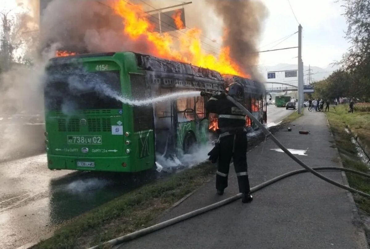 Пожар в алматы вчера