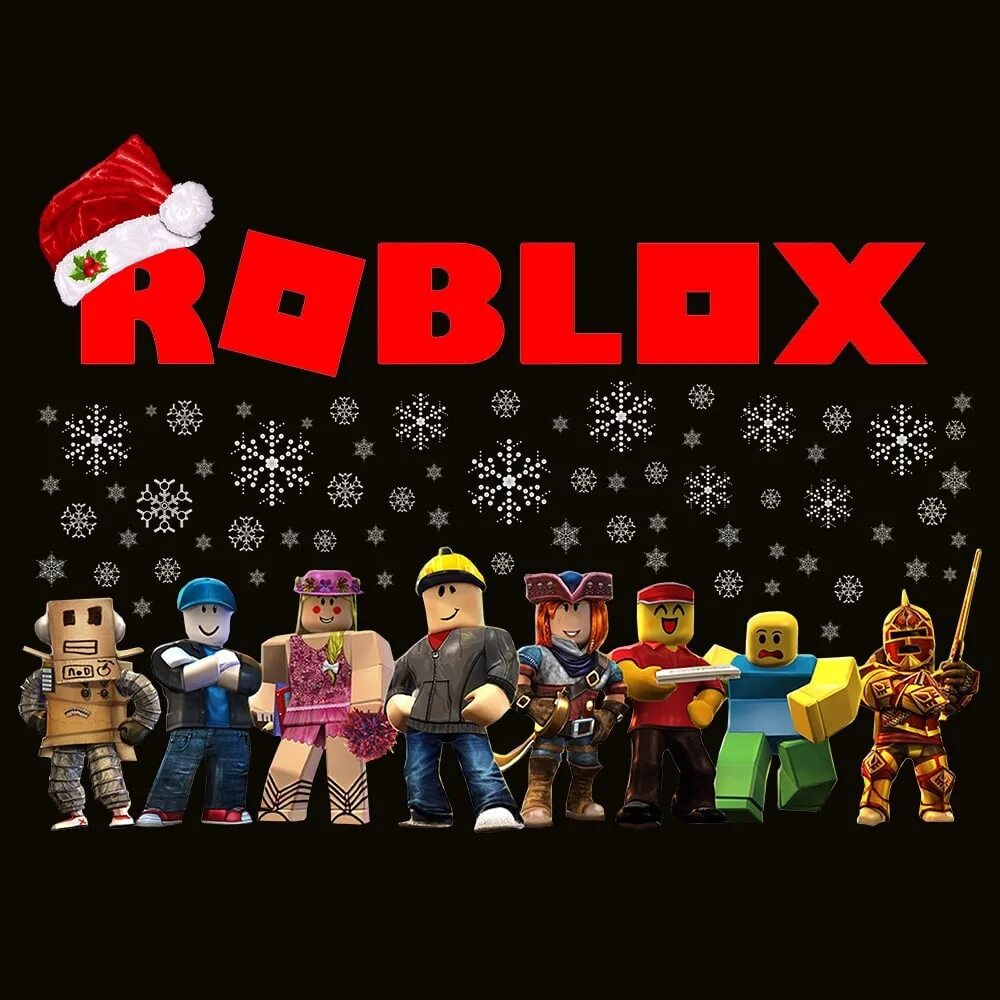 Roblox новое видео. РОБЛОКС. Новогодний РОБЛОКС. РОБЛОКС новый год. Футболки РОБЛОКС новый год.