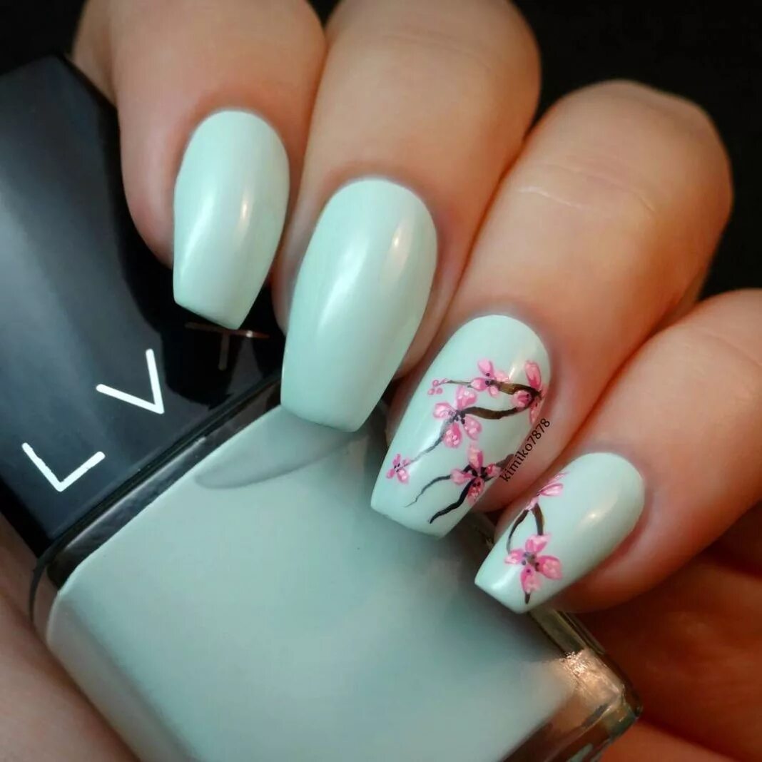 сакура на ногтях. маникюр сакура. сакура на ногтях. маникюр сакура на ногтях. маникюр сакура.