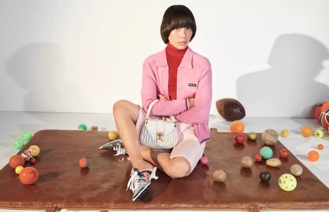 Miu miu visagangbeatz. Miu miu campaign 2025. miu miu 2025. miu miu spring summer 2025.