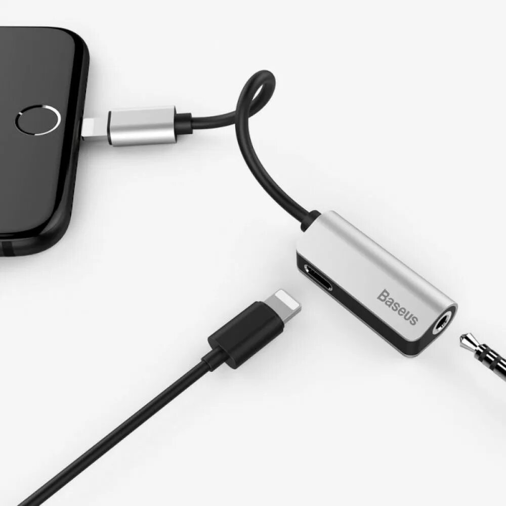 Переходник для наушников смартфон. Lightning mini jack 3.5 мм. аудио адаптер baseus для iphone lightning. переходник 3,5mm - lightning. переходник apple lightning - mini jack 3.5.