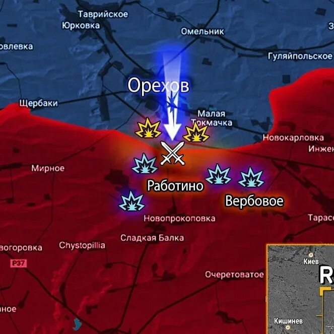 Обстановка на линии фронта на Украине. Карта наступления. Работино линия фронта. Наступление ВСУ.