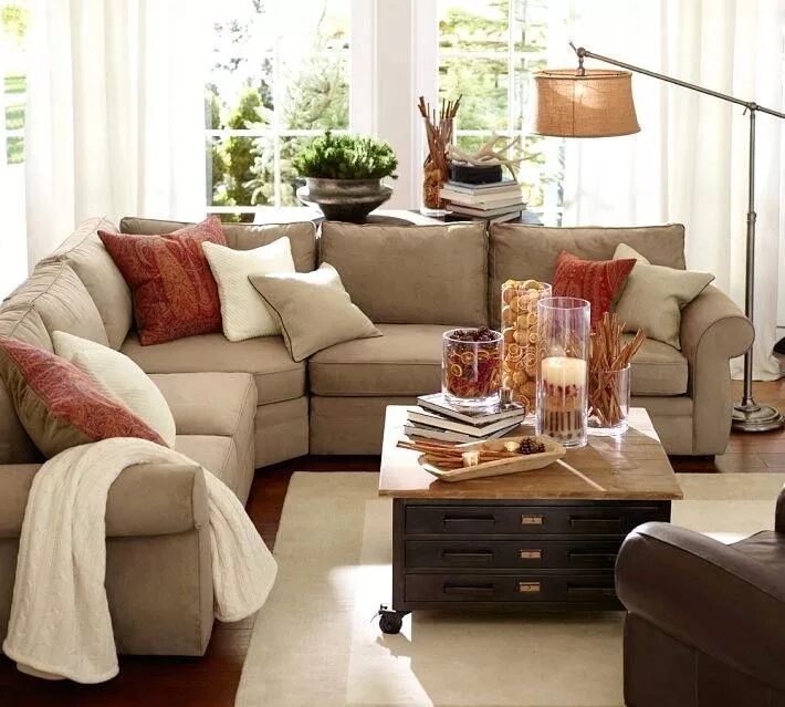 The tables next to the sofa