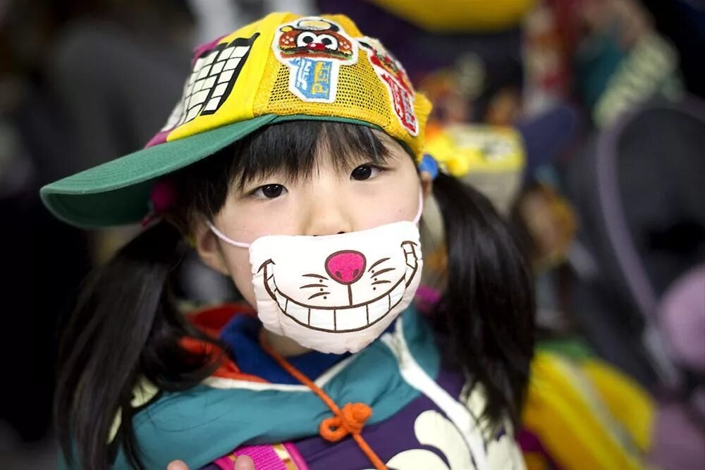 Япония шляпа эмиси. Japanese face.