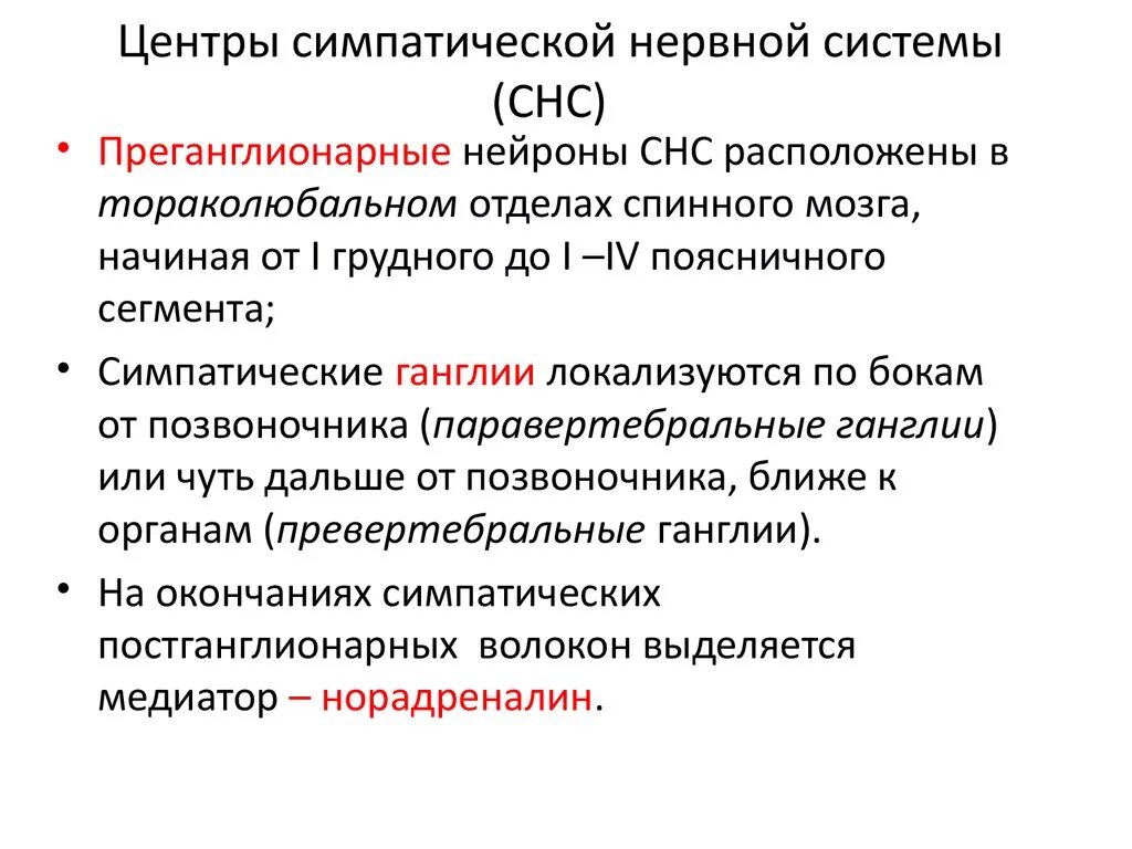 Нервные центры симпатического отдела. Центры симпатической системы. Центры симпатической нервной системы. Симпатическая нервная система. Симпатическая нервная система локализация центров.