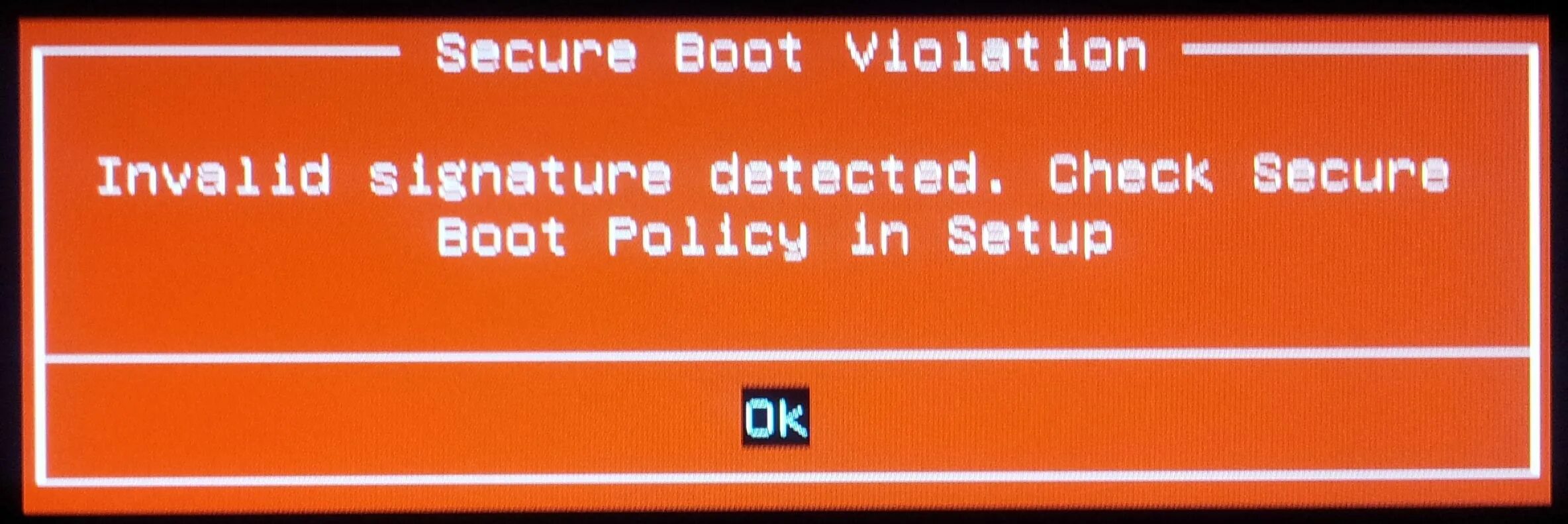 Secure boot и tpm. Secure Boot. Signature Invalid ошибка. Secure Boot Violation. Invalid Signature detected.