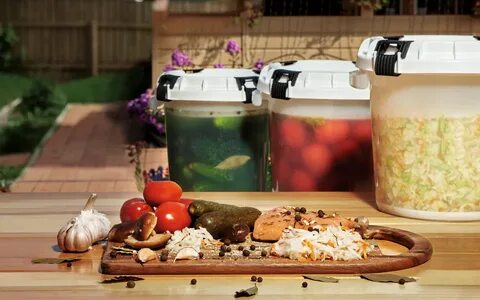 Бочка с гнетом для засолки пластиковые
