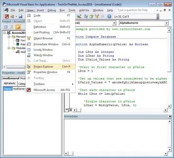 Access programming