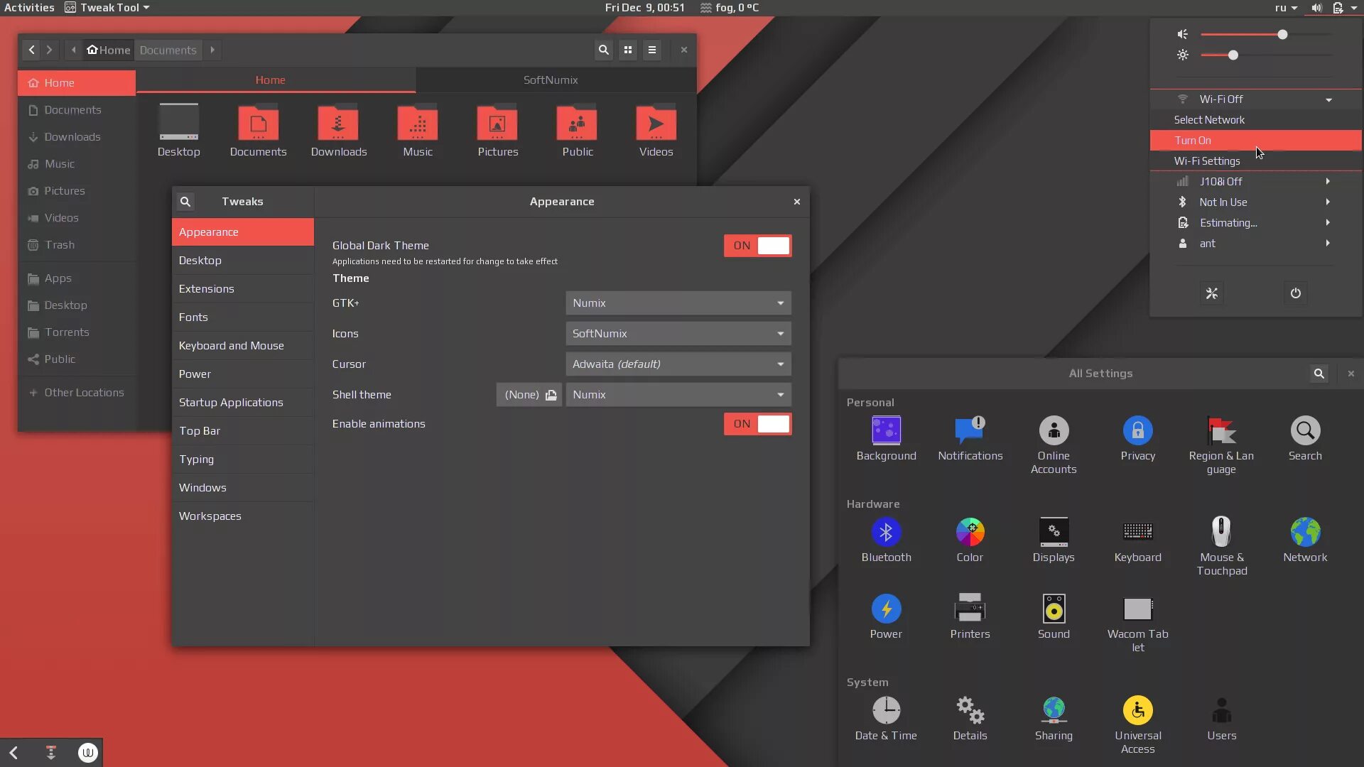 Better themes. Тема Numix Ubuntu. Темы для Gnome. Темы для Linux. Темная тема Gnome.