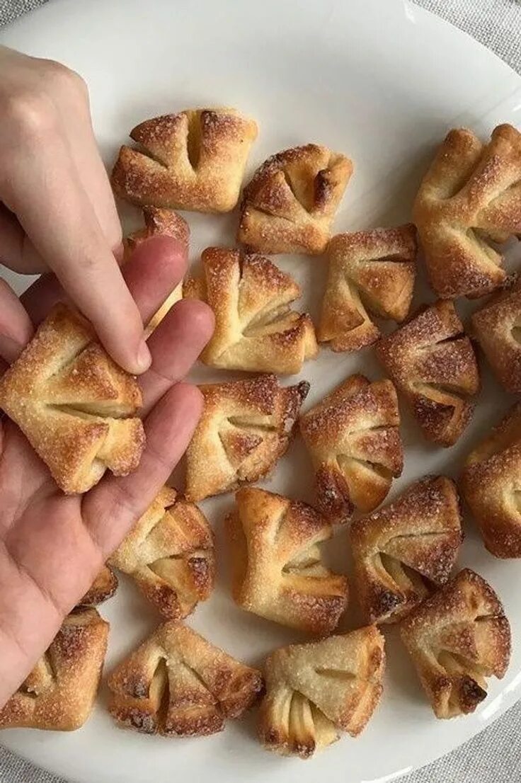 Творожное печенье Гусиные Лапки Рецепт Идеи для блюд, Печенье, Еда