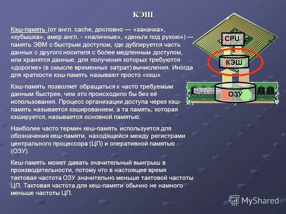кэш по английски