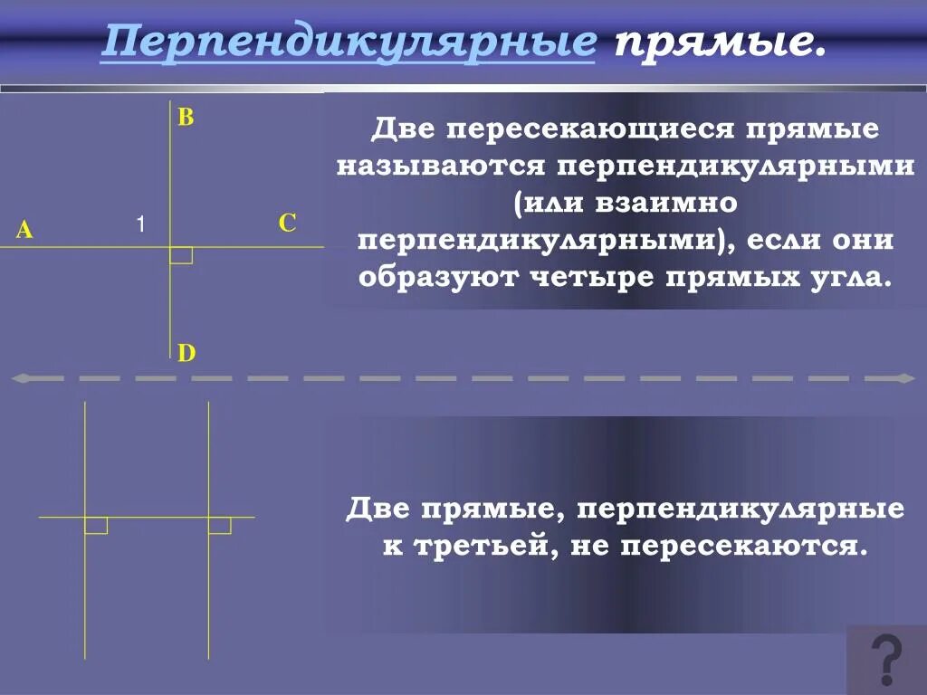 Какие бывают перпендикулярные прямые. Перпендикулярные прямые. Перпендикуляр прямые. Прямые называются перпендикулярными. Перпендикулярные прямые 7 класс.