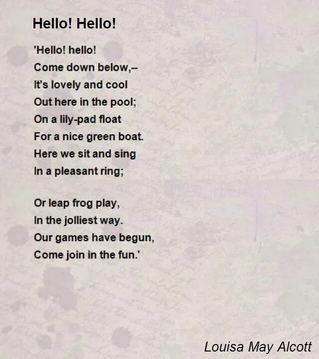 Hello poem. Poem about hello. Poem : “hello” для детей. Hello English poem. Перевод песни ring