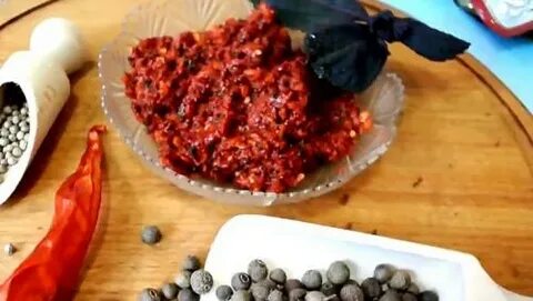 Сухая аджика без варки
