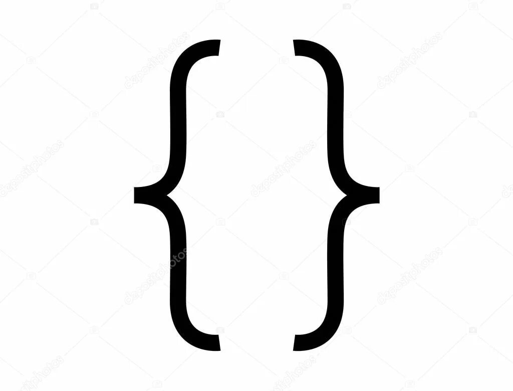 Скобка символ. Скобка значок. Фигурные скобки. Большая скобка. Фигурная скобка без фона.