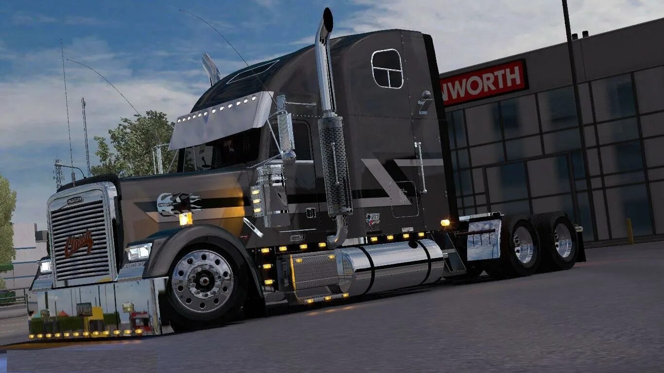 Моды на америка трек симулятор. Western star 49x american truck simulator. Kenworth k100 ats 1. Western star 49x ats. Американ трак симулятор truck rescue trailerpack.
