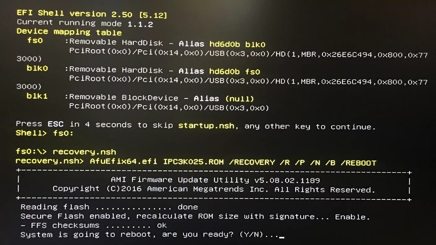 Ami firmware