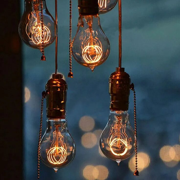 Как выглядят лампы фото Edison Light Bulb E27 Retro Tungsten Light Bulb Bar Window Decoration Light Bulb