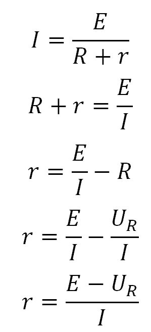Расчет внутреннего сопротивления. Формула нахождения внутреннего сопротивления. Внутреннее сопротивление источника формула. Формула нахождения внутреннего сопротивления источника тока. Как найти внутреннее сопротивление источника тока.