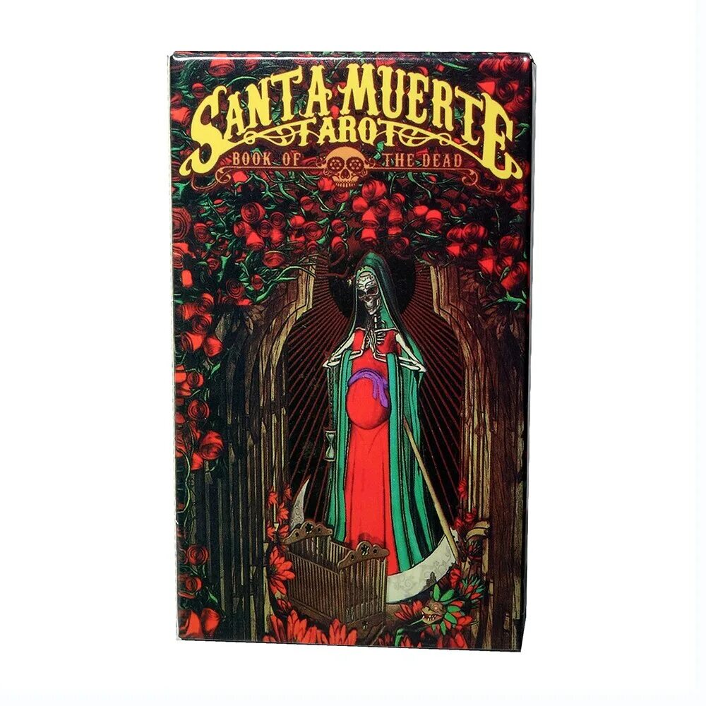 Карты таро мертвых. Таро Санта Муэрте. Карты Таро Santa muerte. Колода Таро Санта Муэрте галерея. Таро Санта Муэрте книжка.