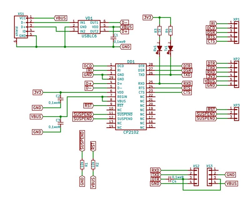 Схема usb модуля. Преобразователь usb uart схема cp2102. преобразователь uart usb схема. микроконтроллер cp2102 схема электрическая принципиальная. cp2102 usb uart circuit.