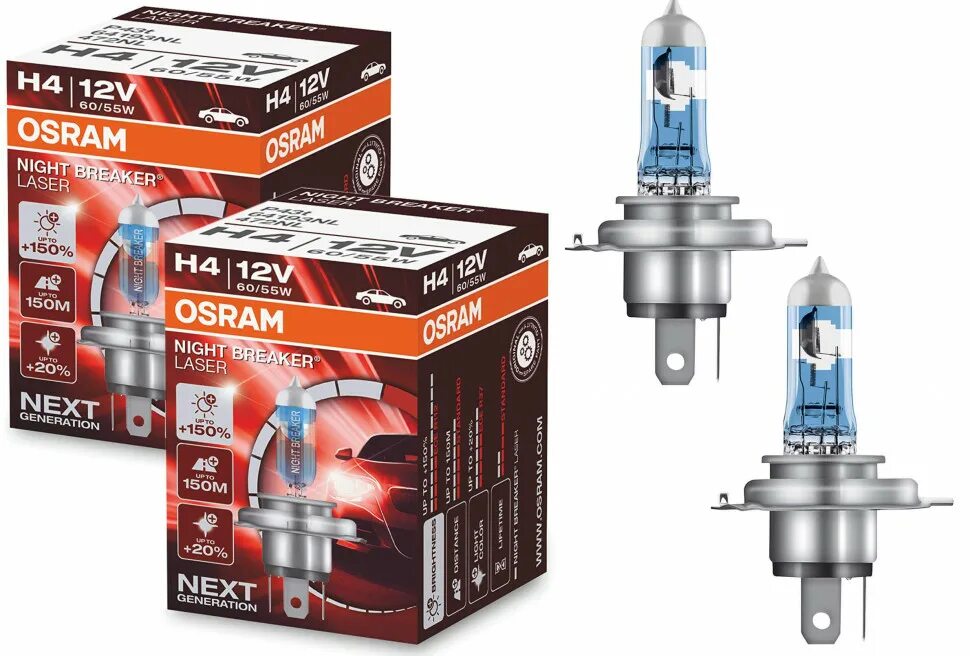 Osram h4 12v 60/55w. Осрам Найт брекер h4 +150. Osram н4 60/55w +200% Night Breaker. Osram 64193-01b. Osram h4 12v 60 55w p43t