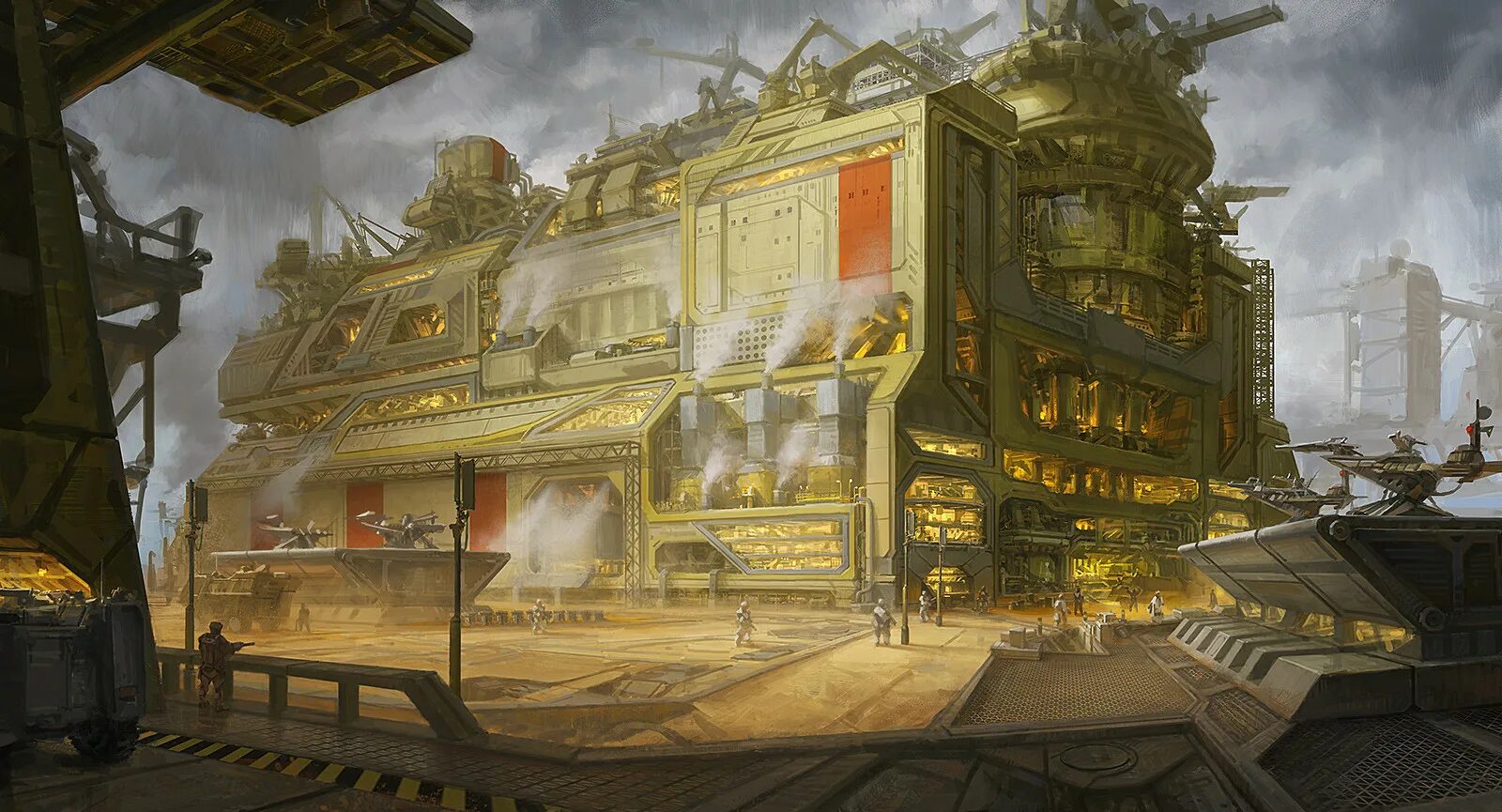 Base concept. Военные базы арты. танк будущего арт в городе. industrial military base art. military base concept art.