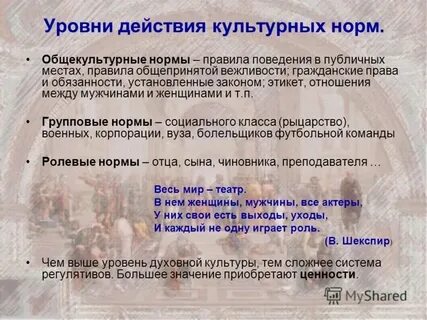 Теория культуры в школе