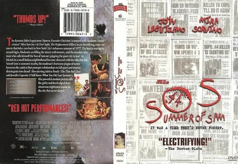 Книги биографии серийных убийц. Кровавое лето Сэма (1999). Sam DVD. Summer of Sam рецензии Midnight.