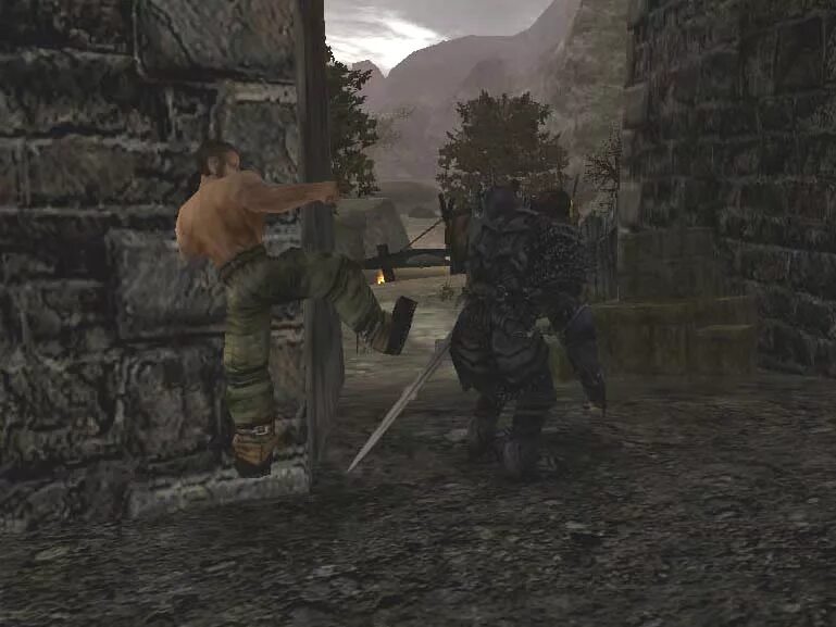 Наемник орков. Готика 3 наемники орков. готика 2 деревня наёмников. gothic 2 screenshot. готика 2 скриншоты.