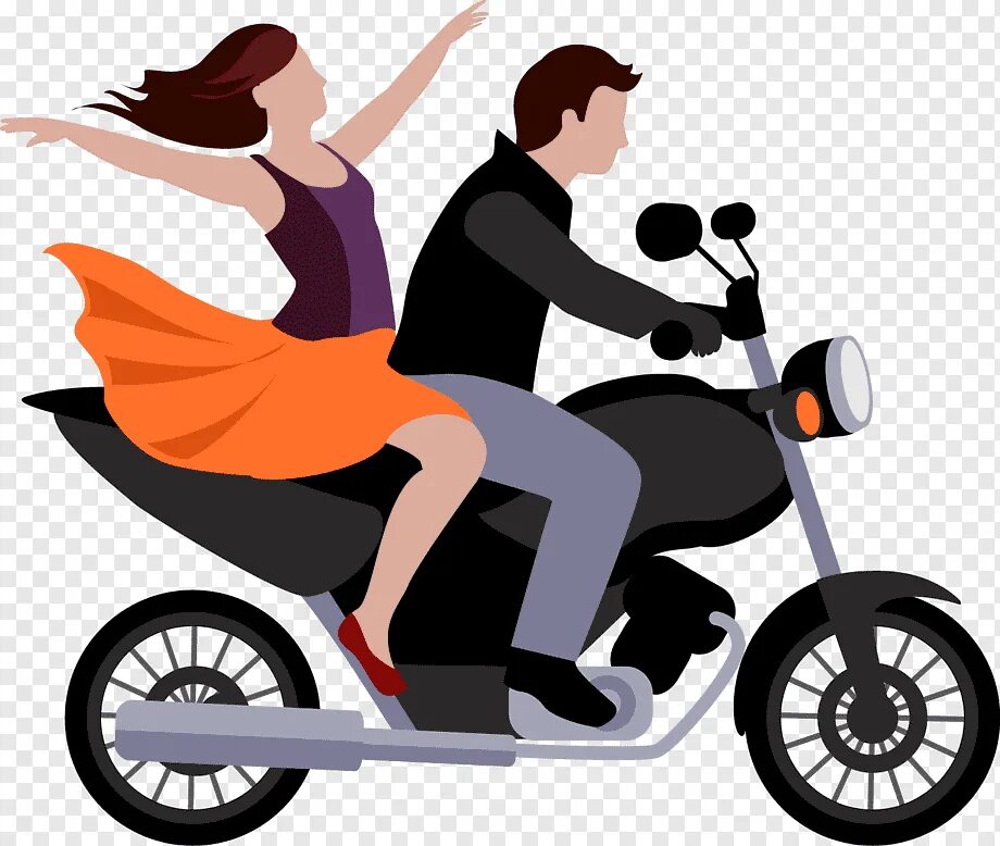 Riding on a white
